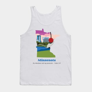 USA State of Minnesota Psalm 2:8 - My Inheritance and possession Tank Top